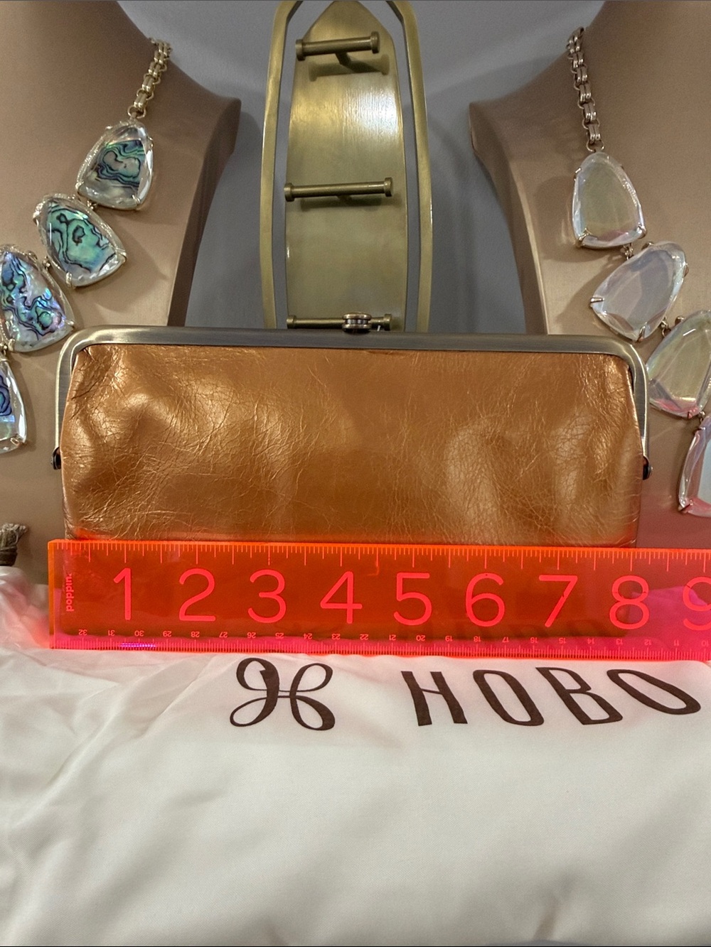 Hobo Lauren Clutch Wallet - New - Metallic Penny - Picture 11 of 17
